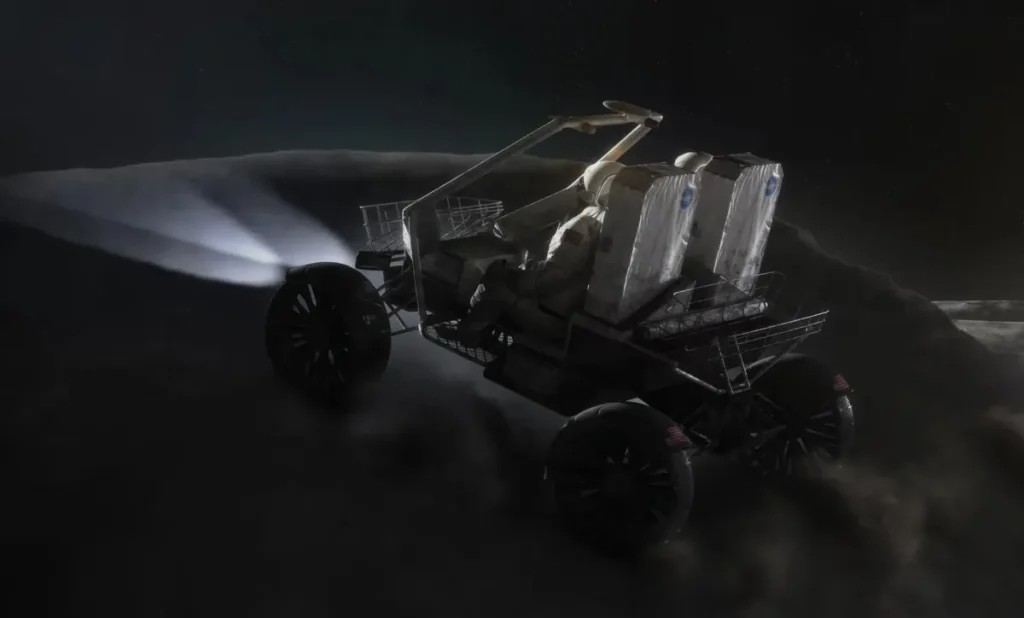 NASA lunar terrain vehicle. Image Credits: Intuitive Machines
